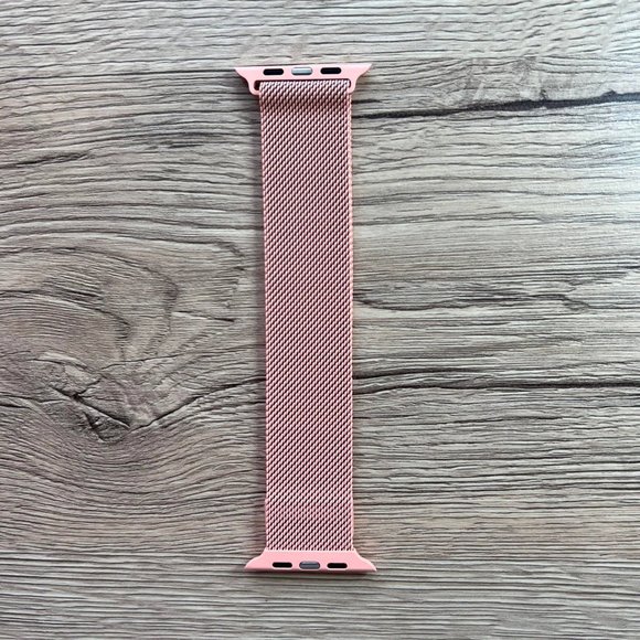 NEW BAND PINK Milanese Stainless For Apple Watch - Picture 3 of 5